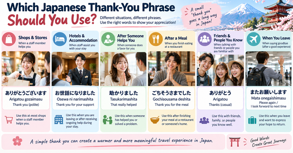 Which Japanese Thank-You Phrase Should Travelers Use?