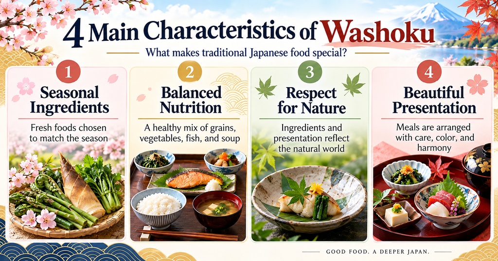 4 Main Characteristics of Washoku