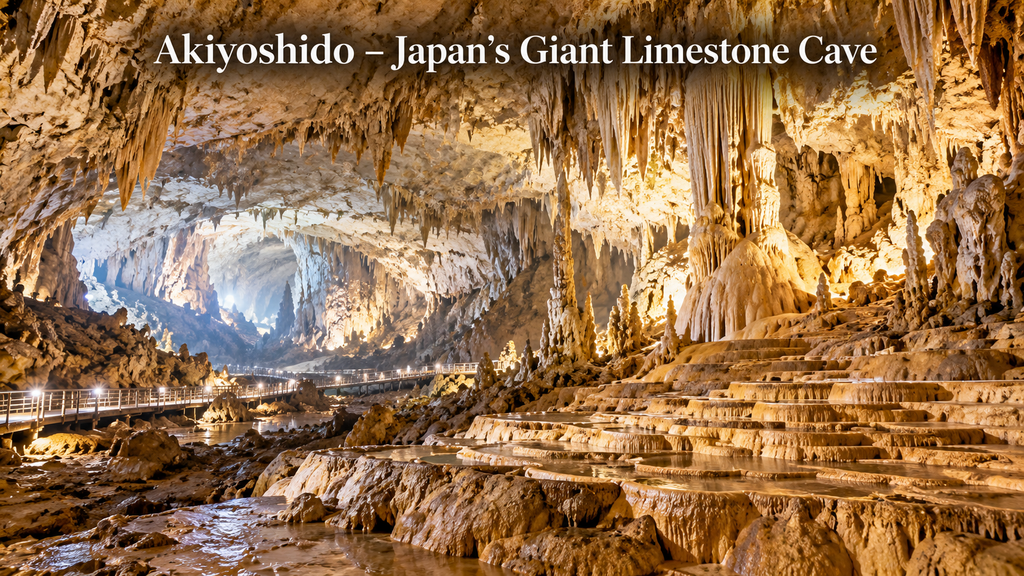 Yamaguchi – Akiyoshido Cave. AI-generated illustration.