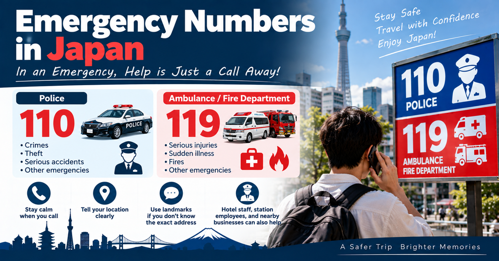 Emergency Numbers in Japan