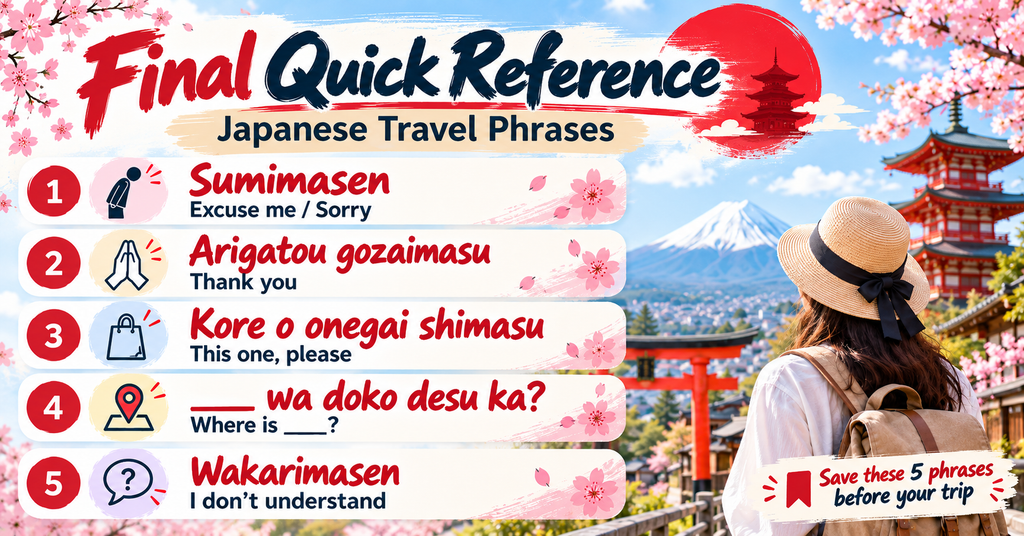Tips for Using Japanese Travel Phrases. AI-generated illustration.