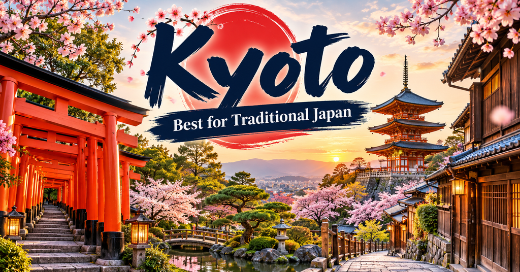 Kyoto – Best for Traditional Japan. AI-generated illustration.