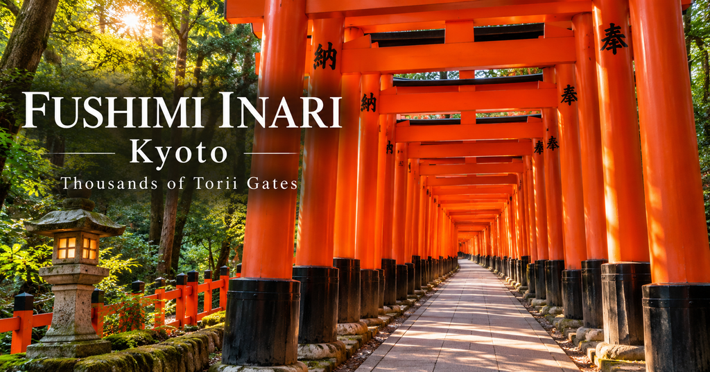 Fushimi Inari Taisha. AI-generated illustration.
