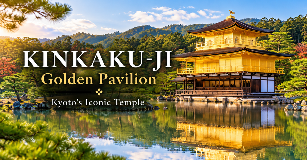 Kinkaku-ji: The Golden Pavilion. AI-generated illustration.