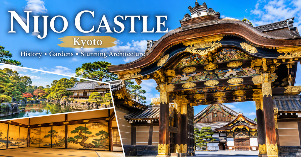 Nijo Castle. AI-generated illustration.