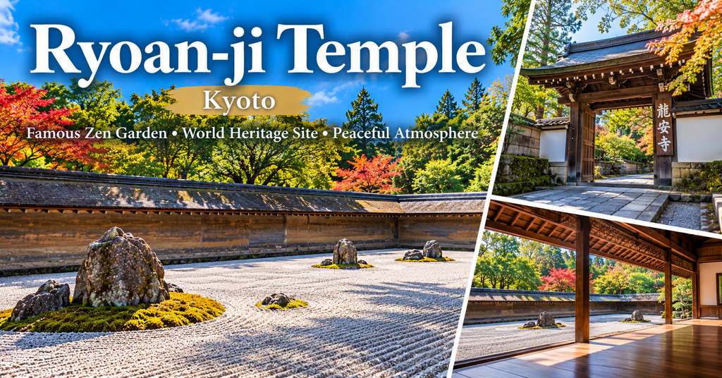 Ryoan-ji Temple. AI-generated illustration.