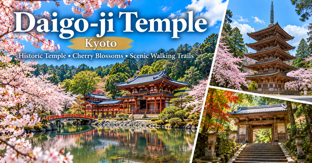 Daigo-ji Temple. AI-generated illustration.