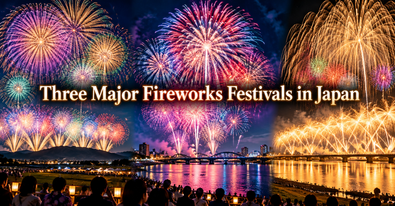 Three Major Fireworks Festivals in Japan