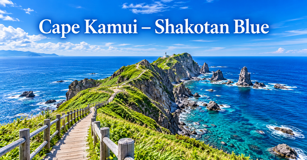 Cape Kamui – Shakotan Peninsula. AI-generated illustration.