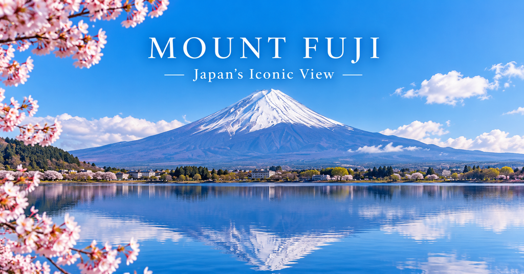 Mount Fuji, Yamanashi and Shizuoka. AI-generated illustration.