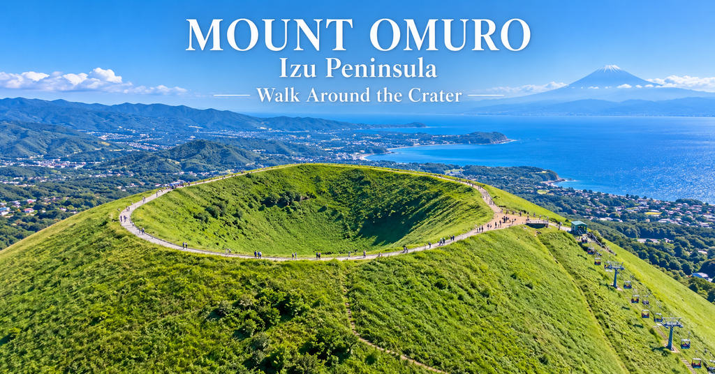 Mount Omuro, Shizuoka. AI-generated illustration.
