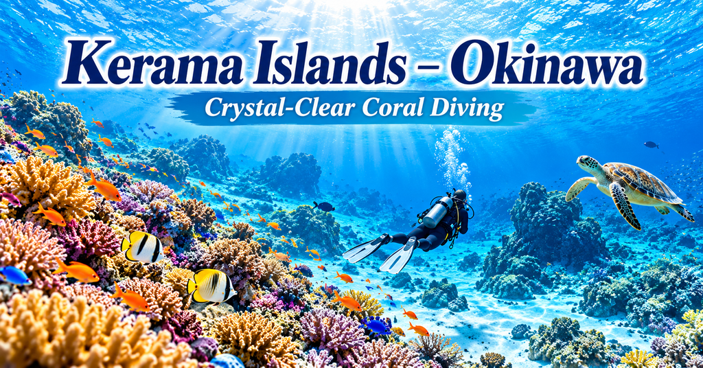 Kerama Islands – Okinawa. AI-generated illustration.
