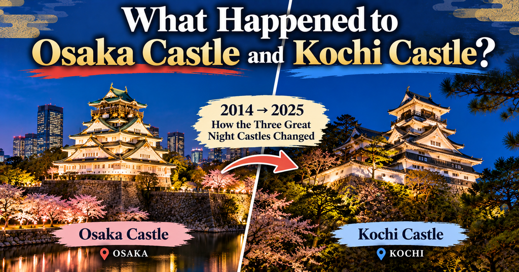 What Happened to Osaka Castle and Kochi Castle? AI-generated illustration.