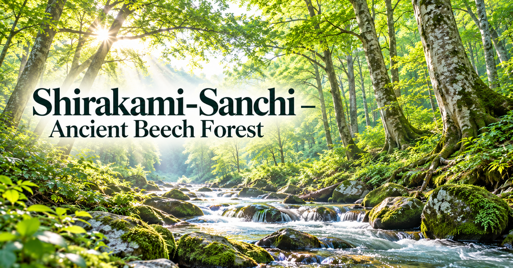 Shirakami-Sanchi – One of Japan’s Great Beech Forests. AI-generated illustration.