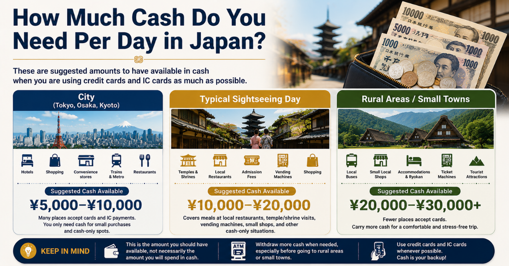 How Much Cash Do You Need Per Day in Japan?