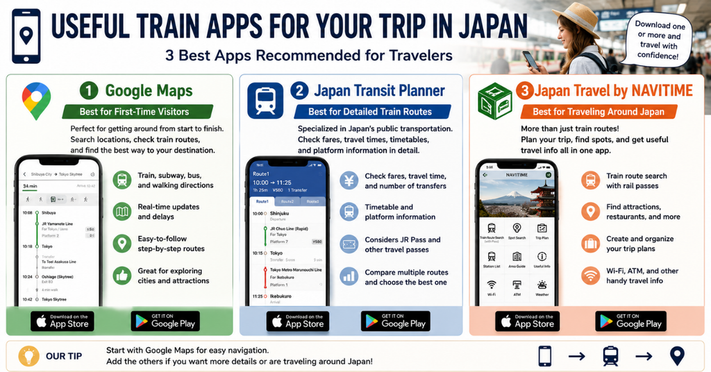 Useful Train Apps to Download Before Traveling in japan