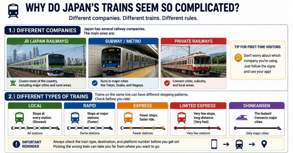Why do japan trains seem so complicated ?