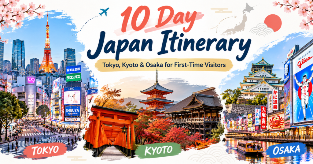 10 Day Japan Itinerary for First-Time Visitors: Tokyo, Kyoto & Osaka