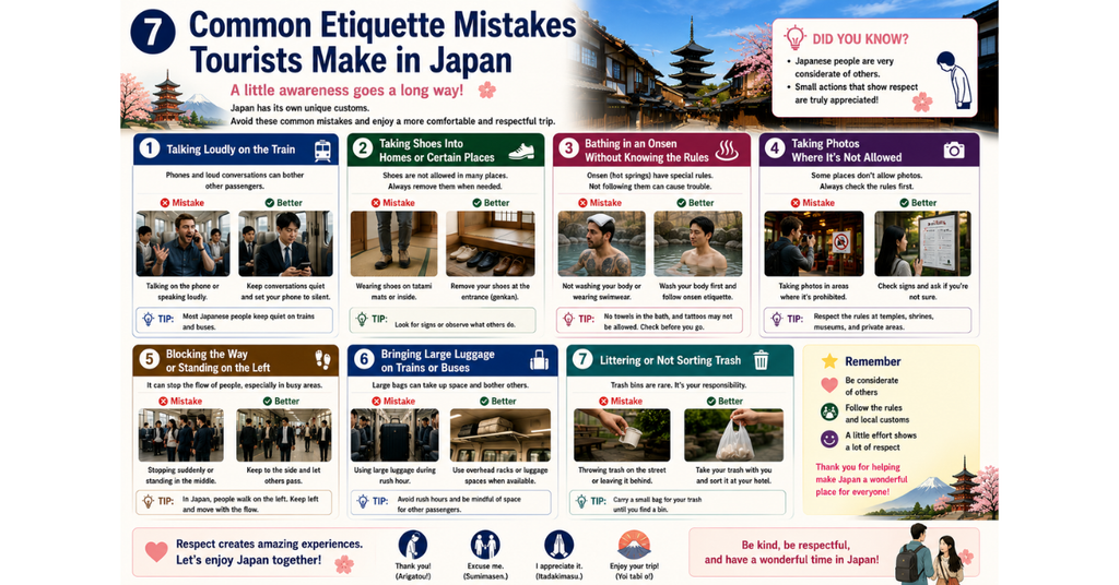 Common Etiquette Mistakes Tourists Make in Japan