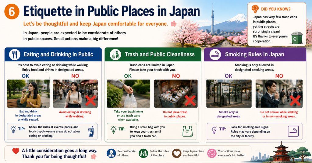 Etiquette in Public Places in Japan