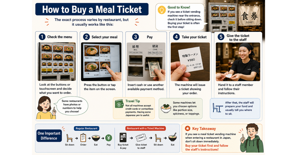 How to Buy a Meal Ticket in Japan