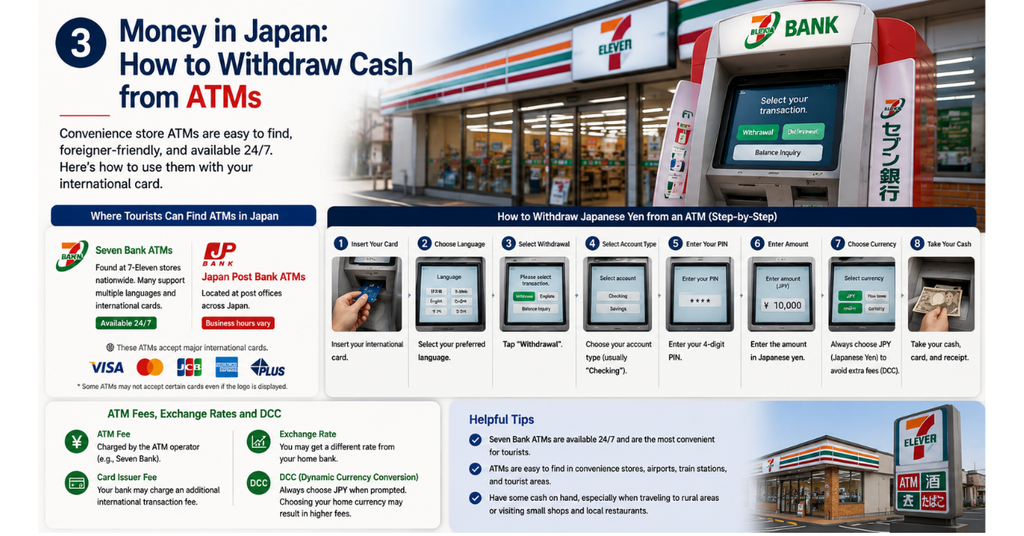 Money in Japan: How to Withdraw Cash from ATMs