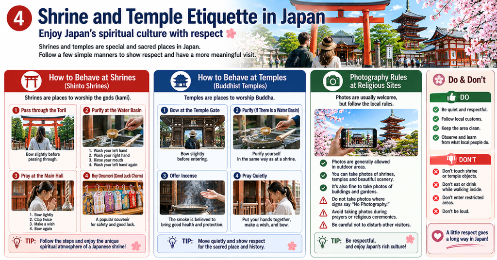 Shrine and Temple Etiquette in Japan
