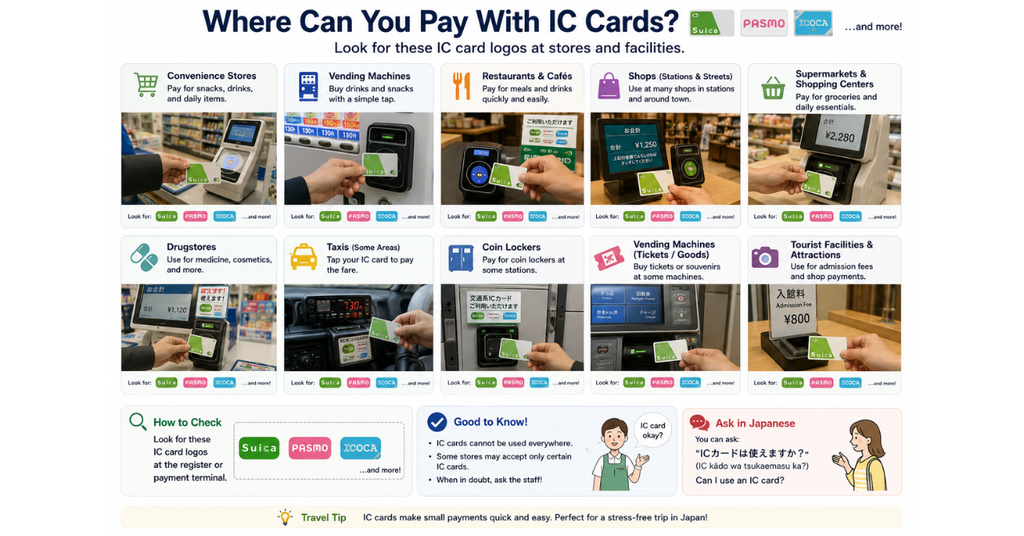 Where Can You Pay With IC Cards?