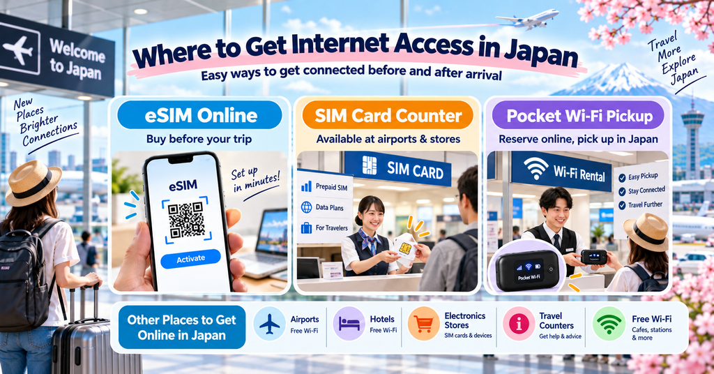Where to Get Internet Access in Japan