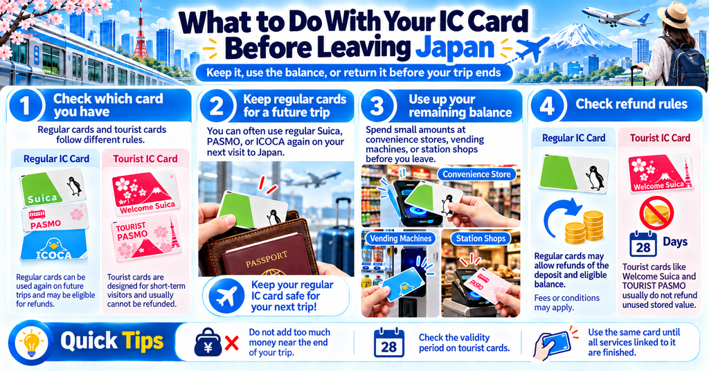 What to Do With Your IC Card Before Leaving Japan