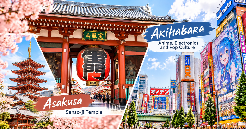 Asakusa, Ueno, and Akihabara