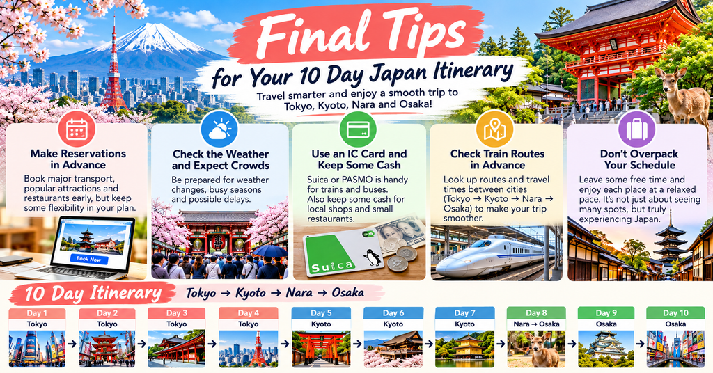 Final Tips for Your 10 Day Japan Itinerary