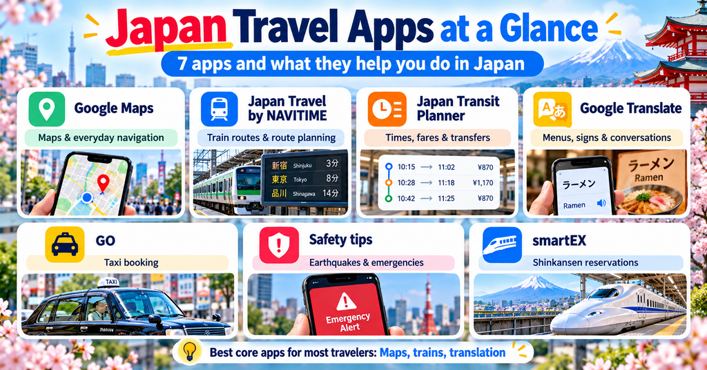 Best Japan Travel Apps at a Glance