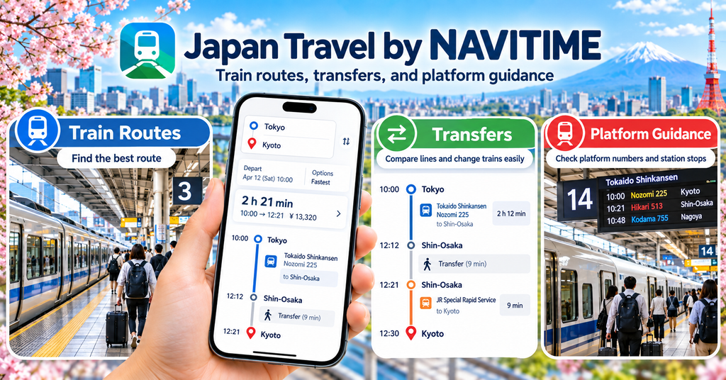Japan Travel by NAVITIME – Best for Trains and Route Planning