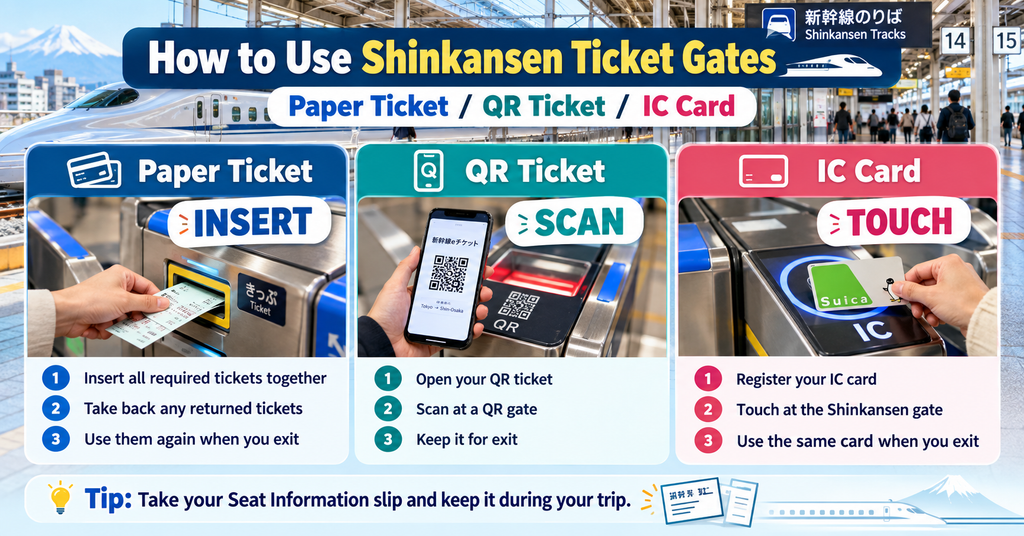 How to Use Shinkansen Ticket Gates