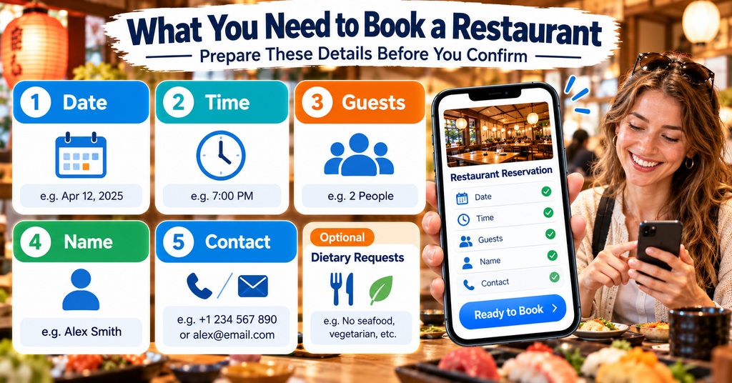 What Information Do You Need When Booking a Restaurant?