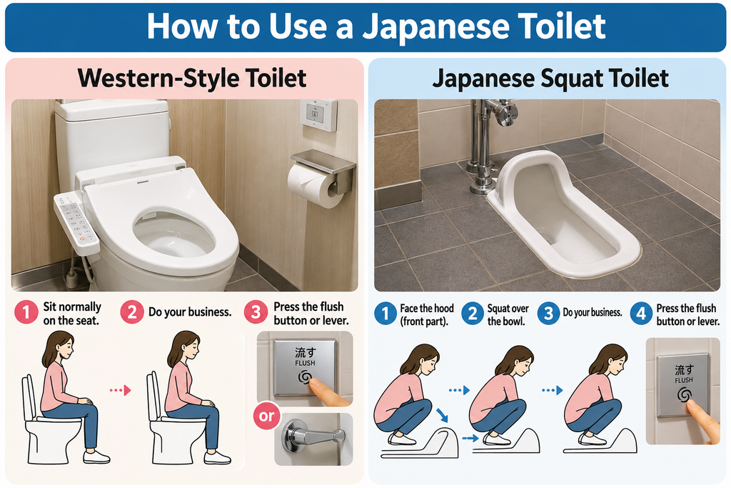 How to Use a Japanese Toilet
