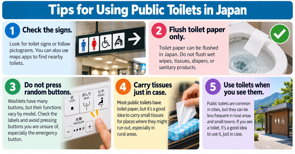 Final Tips for Using Public Toilets in Japan
