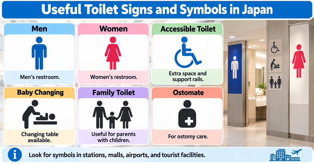 Useful Toilet Signs and Symbols in Japan