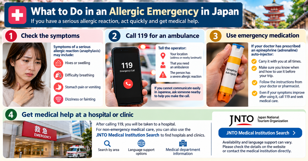 What to Do in an Allergic Emergency in Japan