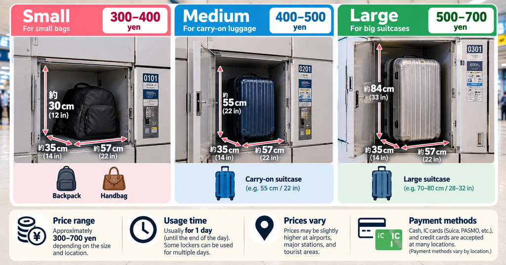 How Much Do Coin Lockers Cost in Japan?