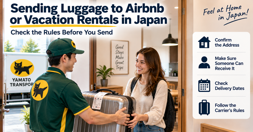 Sending Luggage to Airbnb or Vacation Rentals in Japan