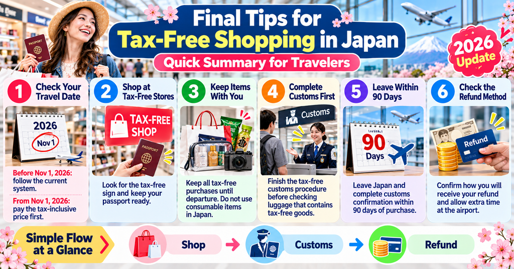 Final Tips for Tax-Free Shopping in Japan