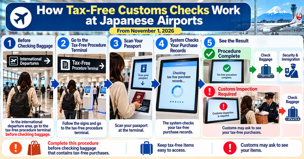 How Tax-Free Customs Checks Work at Japanese Airports