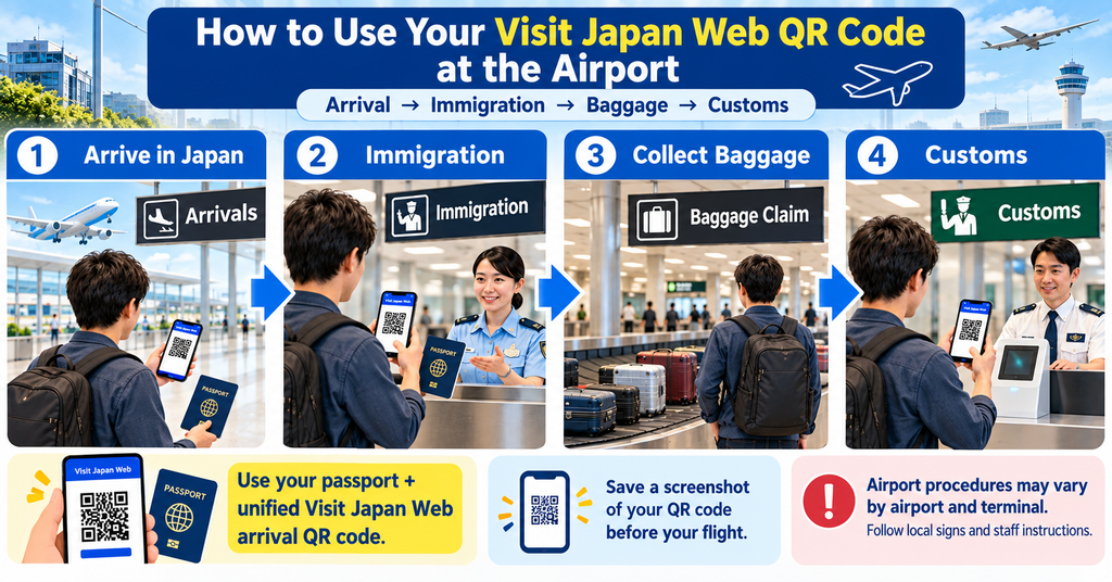 How to Use Your Visit Japan Web QR Code at the Airport