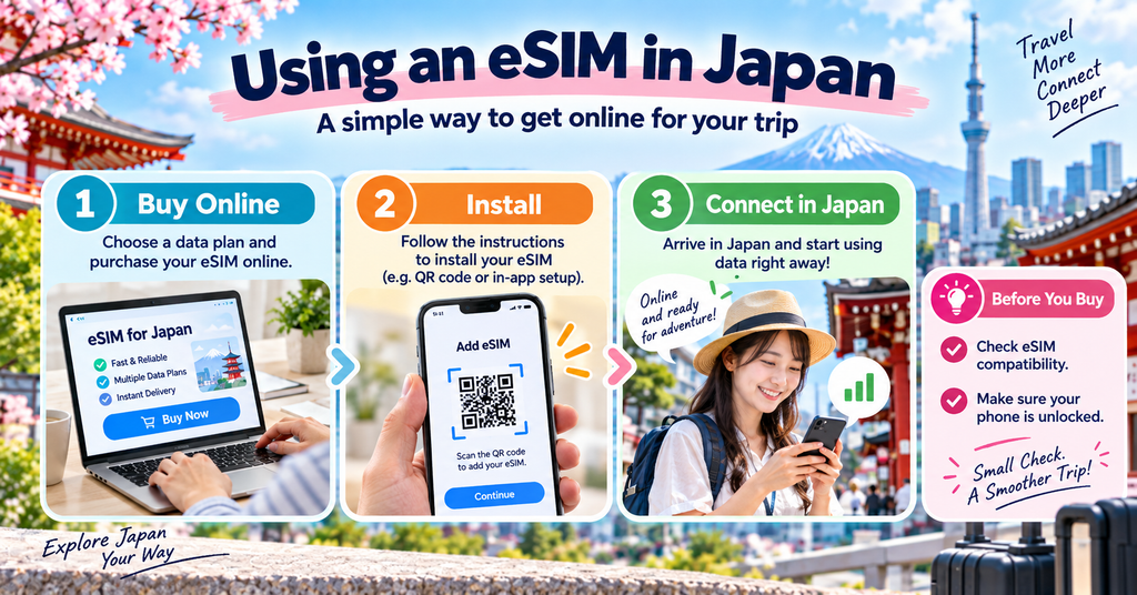 Using an eSIM in Japan