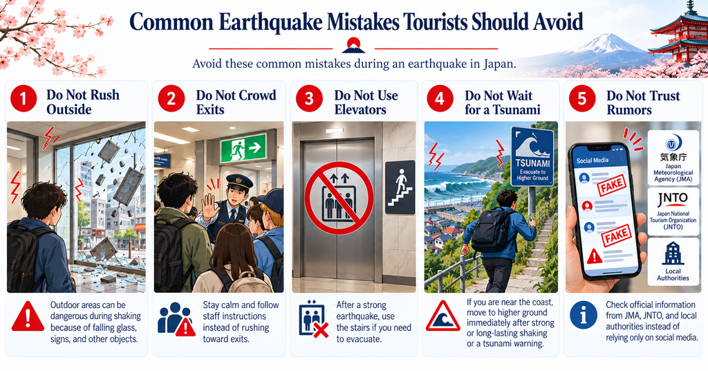 Common Earthquake Mistakes Tourists Should Avoid