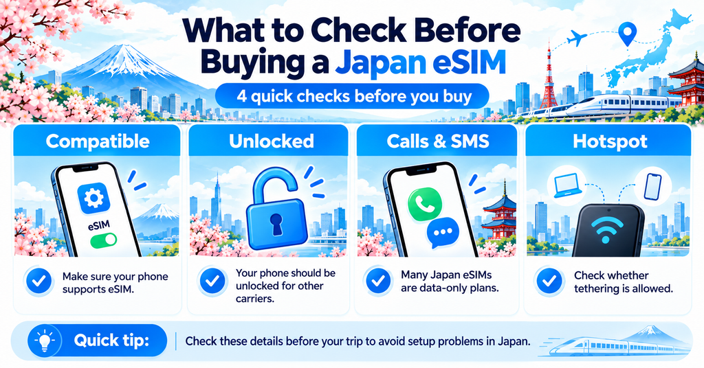 What to Check Before Buying a Japan eSIM