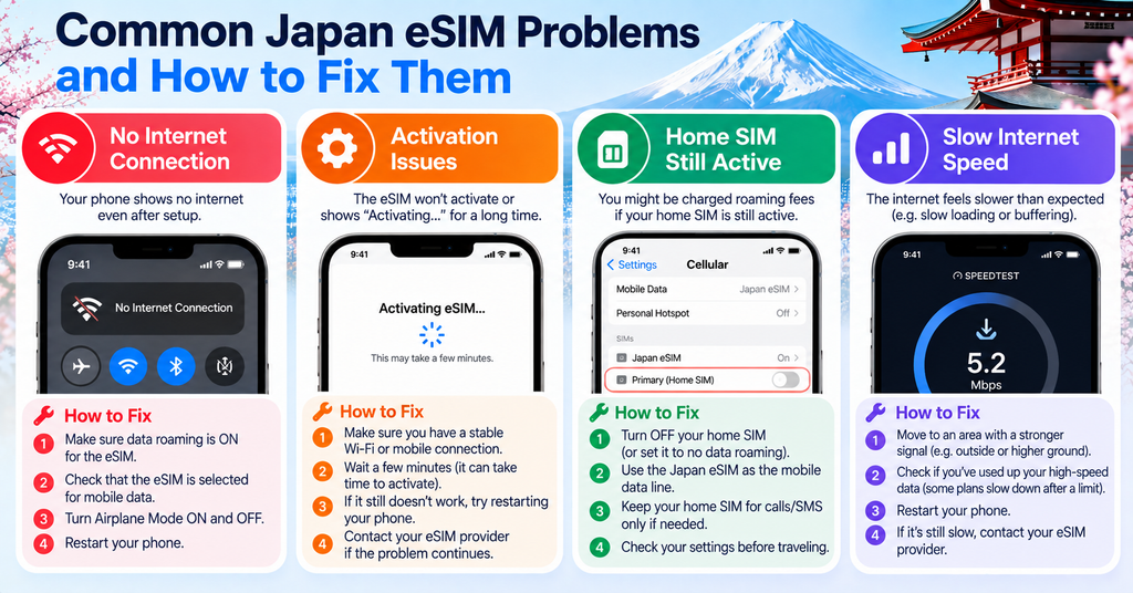 Common Japan eSIM Problems and How to Fix Them