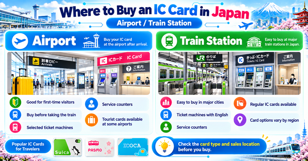 Where to Buy an IC Card in Japan